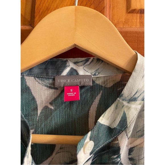 Vince Camuto Sheer Palm Swim Cover Up - Picture 3 of 6